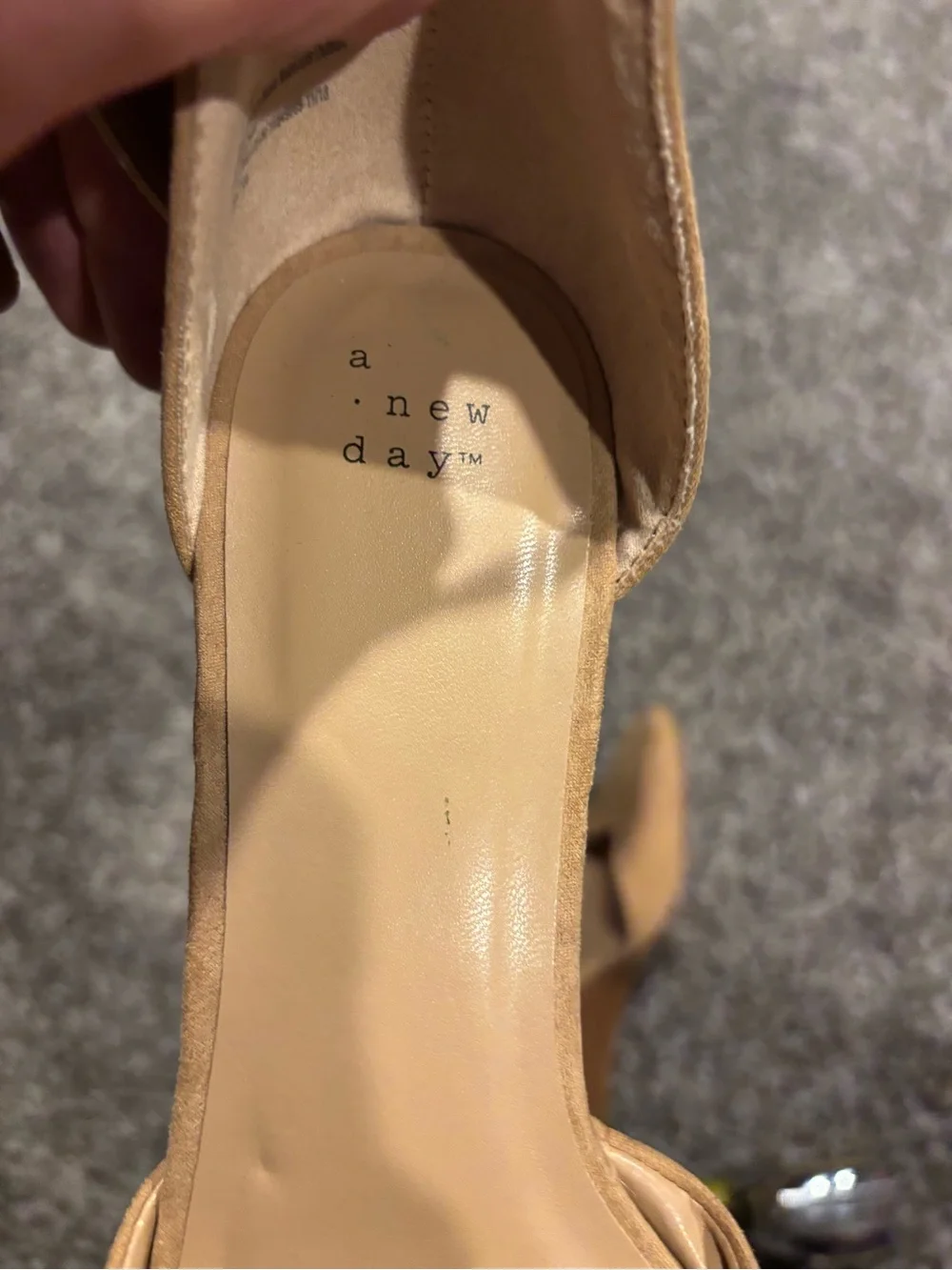 a new day Tan Suede-Look Wedge Sandals with Ankle Strap